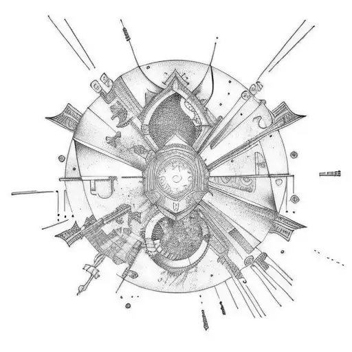 Carnival of rust, poets of the fall, mounteen, moon tattoo design idea