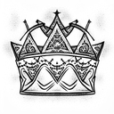 King's Crown tattoo design idea