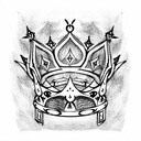 King's Crown tattoo design idea
