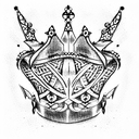 King's Crown tattoo design idea