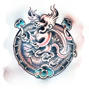 Foo Dog tattoo design idea