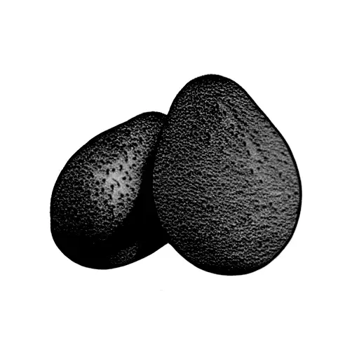 avocado tattoo design idea