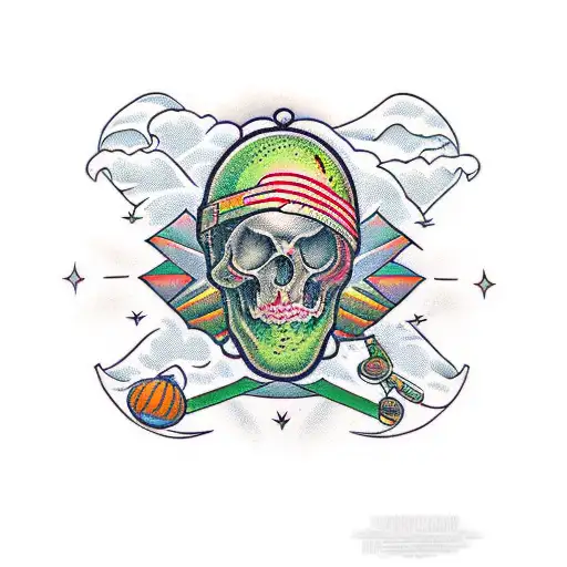 avocado tattoo design idea