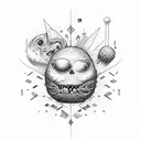 avocado tattoo design idea