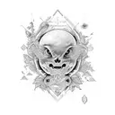 avocado tattoo design idea