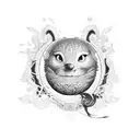 avocado tattoo design idea