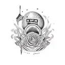 avocado tattoo design idea