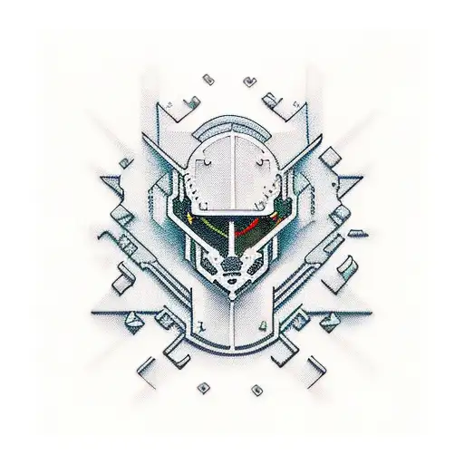 hacker computer tattoo design idea