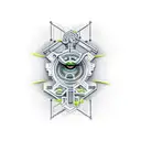 hacker computer tattoo design idea