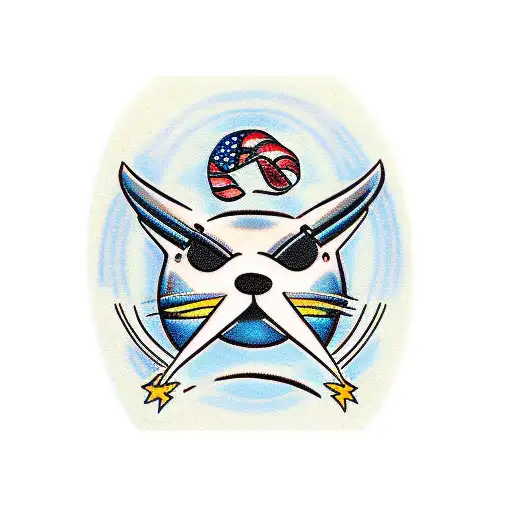 matching friendship mustache  tattoo design idea