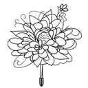 light bulb with flower inside tattoo design idea