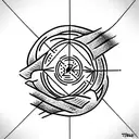 stoic virtues tattoo design idea