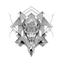 stoic virtues tattoo design idea