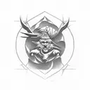 stoic virtues tattoo design idea