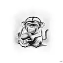 3 wise monkeys tattoo design idea