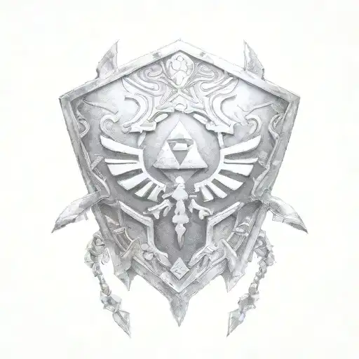 Zelda Shoulder armor tattoo design idea