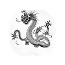 Chinese dragon  tattoo design idea