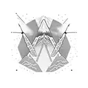 volcán Popocatépetl cargando a Iztaccíhuatl tattoo design idea