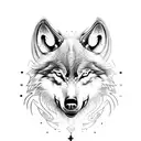 viking wolf tattoo design idea