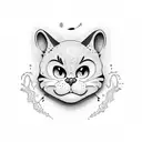 felix the cat tattoo design idea
