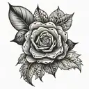 metallic tattoo design idea