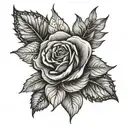 metallic tattoo design idea