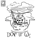 "don't give up even if your life turned to dust. when mixed up, it'll turn into a cookie."  tattoo design idea