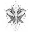 vegan tattoo design idea