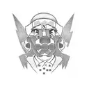 Nintendos luigi, a high school wrestler, and a motocross rider  tattoo design idea