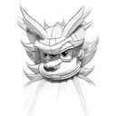 Nintendos luigi from behind  tattoo design idea