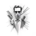 patrick bateman tattoo design idea