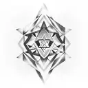Diamond tattoo design idea