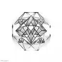 Diamond tattoo design idea