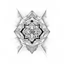 Diamond tattoo design idea
