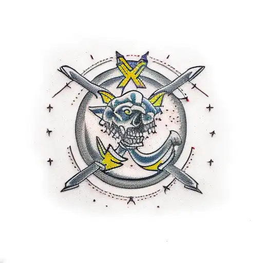 phisyoterapy whit crossfit tattoo design idea