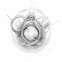 quantum entanglement  tattoo design idea