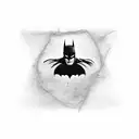 Batman Trampstamp tattoo design idea