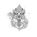 Trampstamp tattoo design idea