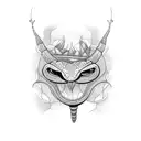 cobra com concha  tattoo design idea