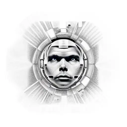 2001 A Space Odyssey tattoo design idea