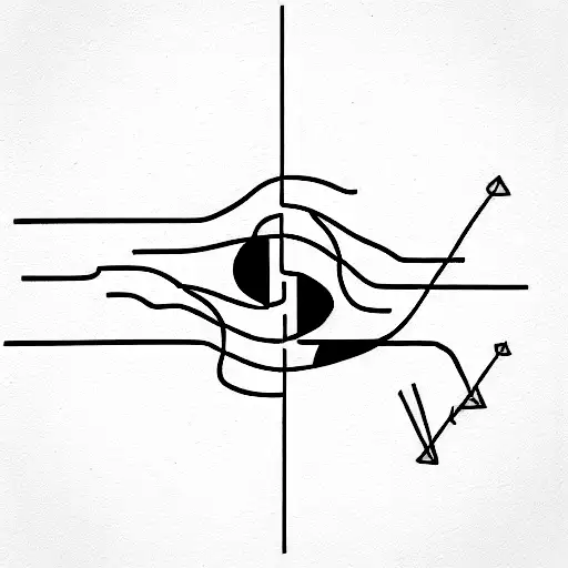 two lines represents relationship tattoo design idea