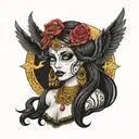 isis kali lilith tattoo design idea