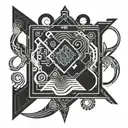 random waves  tattoo design idea