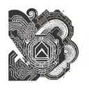 random waves  tattoo design idea