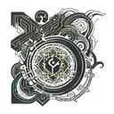 random waves  tattoo design idea