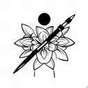 balisong tattoo design idea