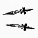 balisong tattoo design idea