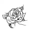 Rose avec la date 1998 tattoo design idea
