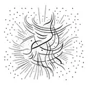 A mesmerizing firework display illuminating the night sky tattoo design idea