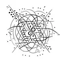 A mesmerizing firework display illuminating the night sky tattoo design idea